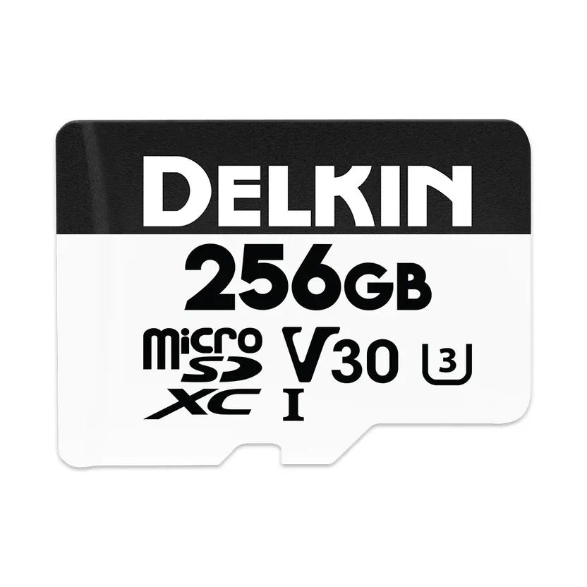Delkin Devices Drone (MSD) 256GB UHS-I (V30) microSD Memory Cards (195 MB/s Read, 160 MB/s Write) - Delkin - VisionSounds South Africa