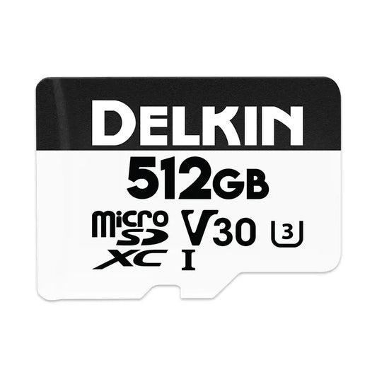 Delkin Devices Drone (MSD) 512GB UHS-I (V30) microSD Memory Cards (195 MB/s Read, 160 MB/s Write) - Delkin - VisionSounds South Africa