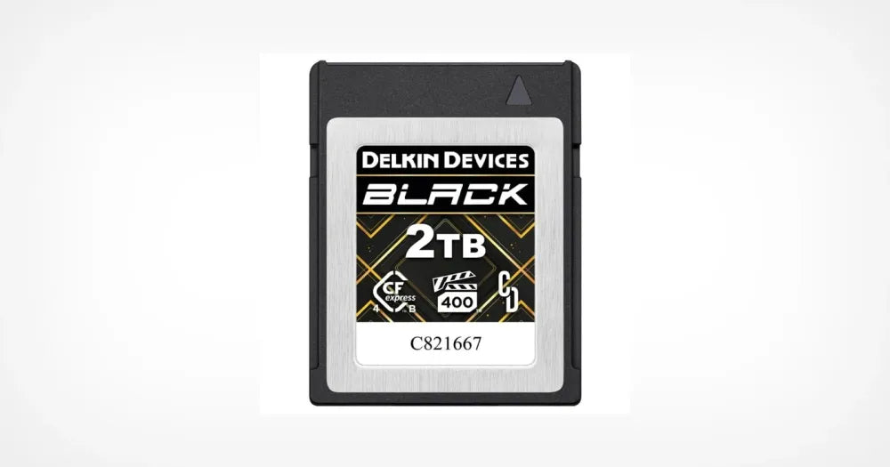 Delkin Devices Black 2TB VPG400 CFexpress Type B 4.0  Memory Card (3630 MB/s Read, 3130 MB/s Write) - Delkin - VisionSounds South Africa