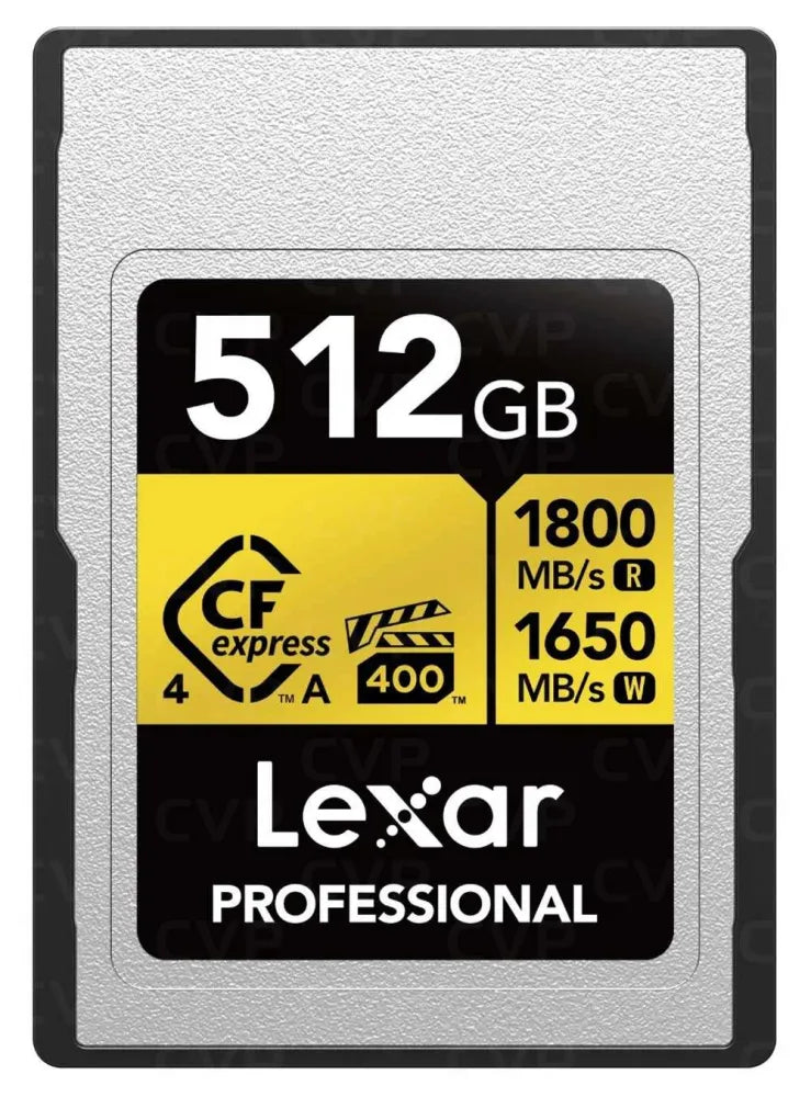 Lexar 512GB Professional CFexpress Type A Card GOLD Series - Lexar - VisionSounds South Africa