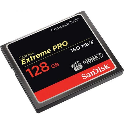 SanDisk  128GB Extreme Pro CompactFlash Memory Card (160MB/s Read, 150MB/s Write) - SanDisk - VisionSounds South Africa