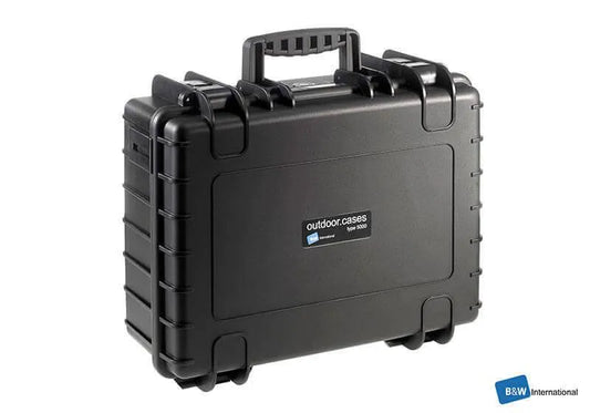 B&W Outdoor Case Type 5000 With Dividers (Black) - B&W - VisionSounds South Africa