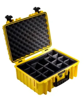 B&W Outdoor Case Type 5000 With Dividers (Yellow) - Image 2