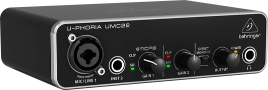 Behringer U-Phoria UMC22 - Behringer - VisionSounds South Africa