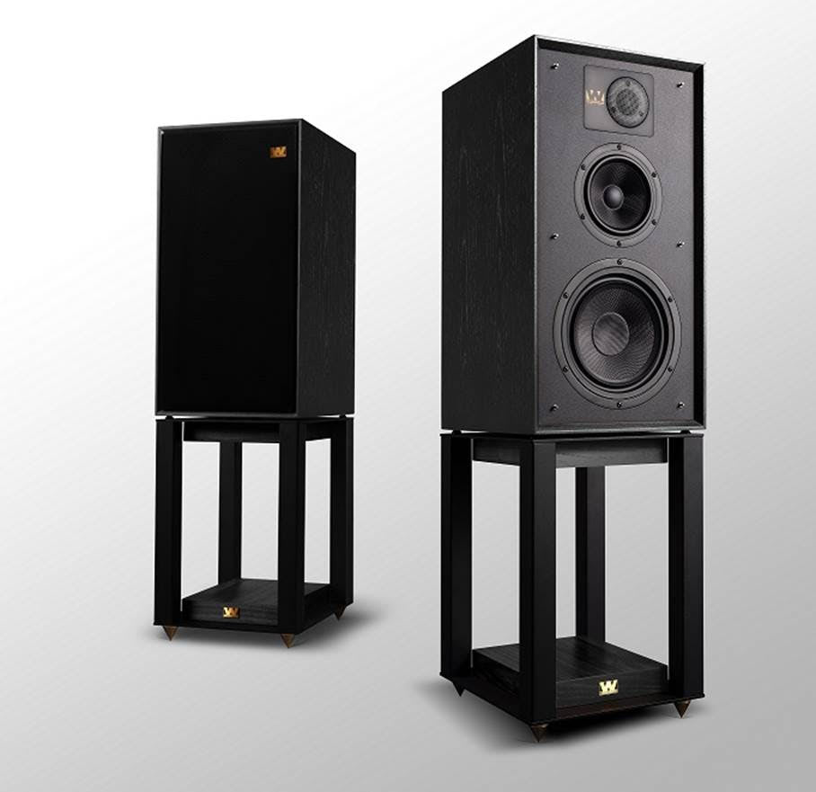 Wharfedale Linton Heritage 85th Anniversary Bookshelf Speaker — Pair with Stands - View 2