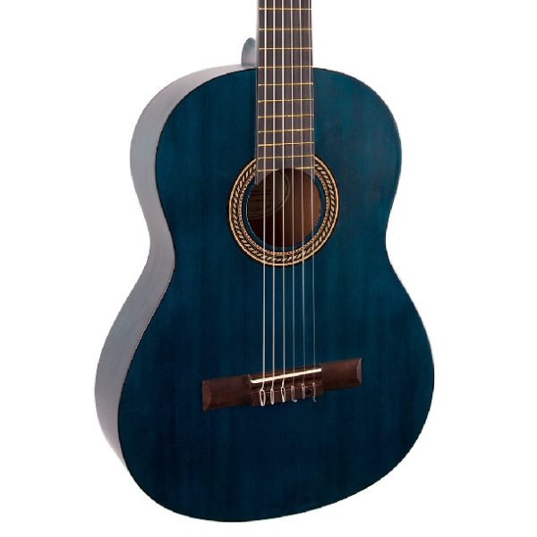 Valencia Classical 4/4 Guitar - Transparent Blue detail image 3