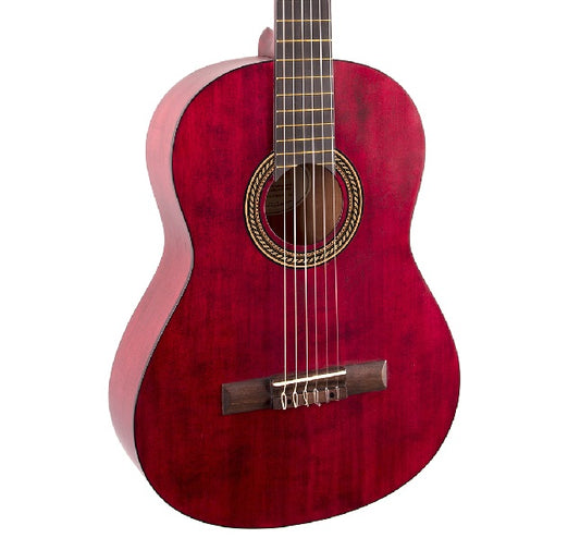 Valencia Classical 4/4 Guitar - Transparent Red product image