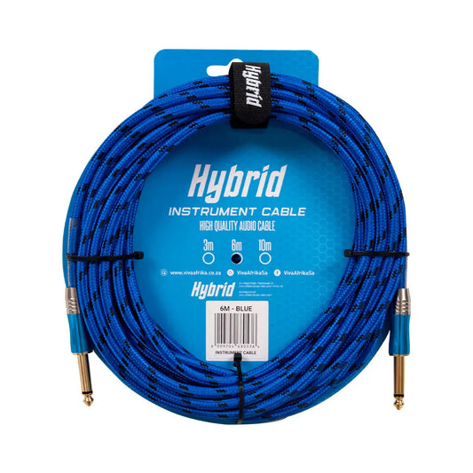 Hybrid Jack-Jack Blue 6M Woven Instrument - Hybrid - VisionSounds South Africa