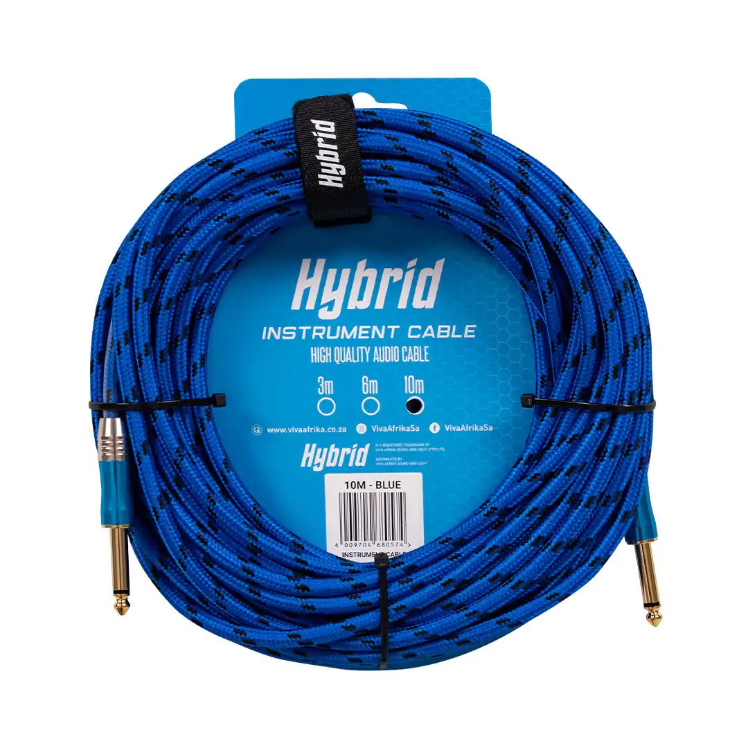 Hybrid Jack-Jack Blue 10M Woven Instrument - Hybrid - VisionSounds South Africa