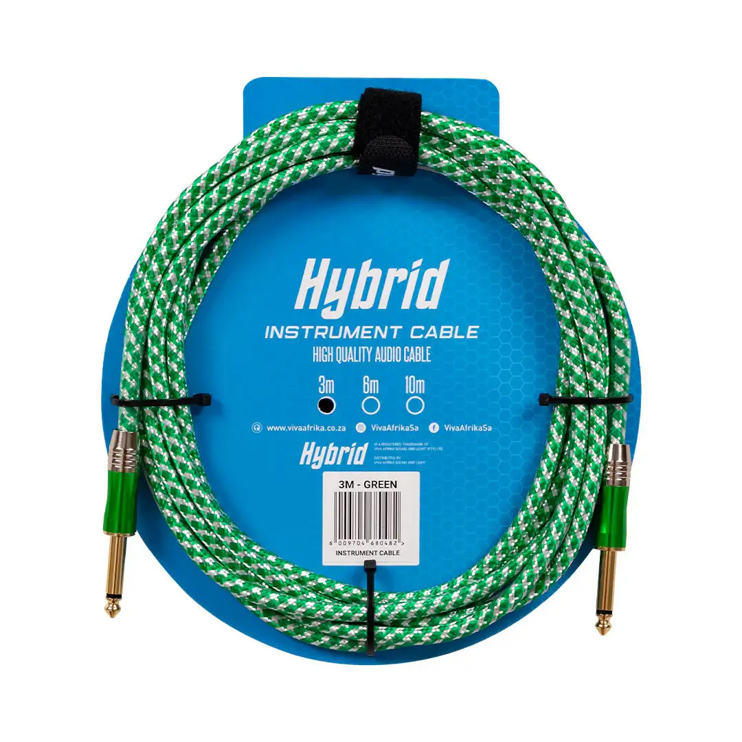 Hybrid Jack-Jack Green 3M Woven Instrument - Hybrid - VisionSounds South Africa