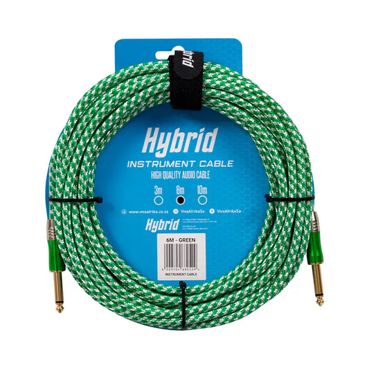 Hybrid Jack-Jack Green 6M Woven Instrument - Hybrid - VisionSounds South Africa