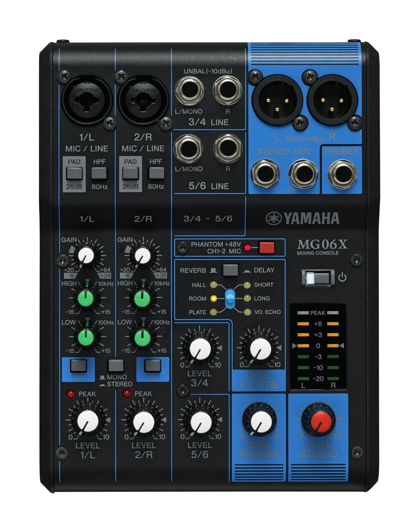 Yamaha MG06X 6-Channel PA Mixer with Effects - Yamaha - VisionSounds South Africa