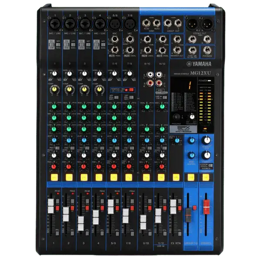 Yamaha MG12XU 12-Channel Mixer with Effects - Yamaha - VisionSounds South Africa