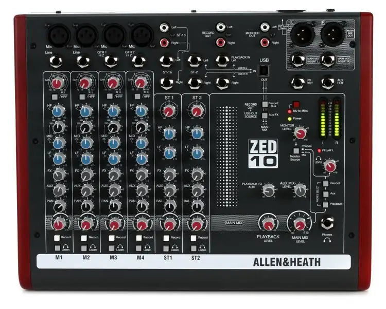 Allen & Heath ZED10 - Allen & Heath - VisionSounds South Africa